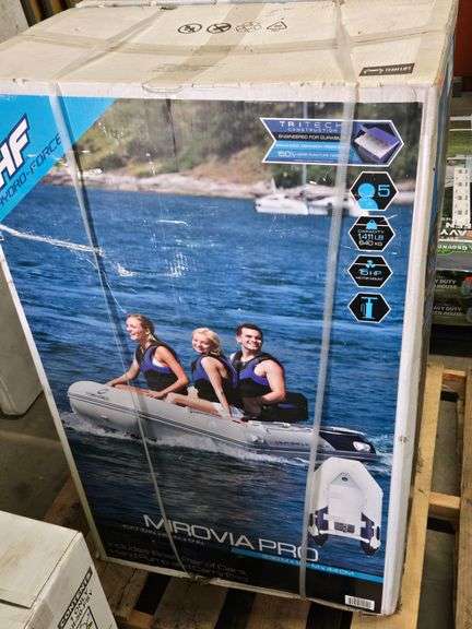 New HF Hydro-Force MIROVIA PRO Inflatable Boat, TRITECH Construction, 10ft 10in x 64in - Roller Auctions