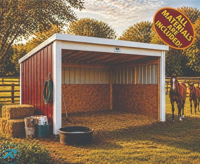 DIY - 12x12 Horse Loafing Shed Kit