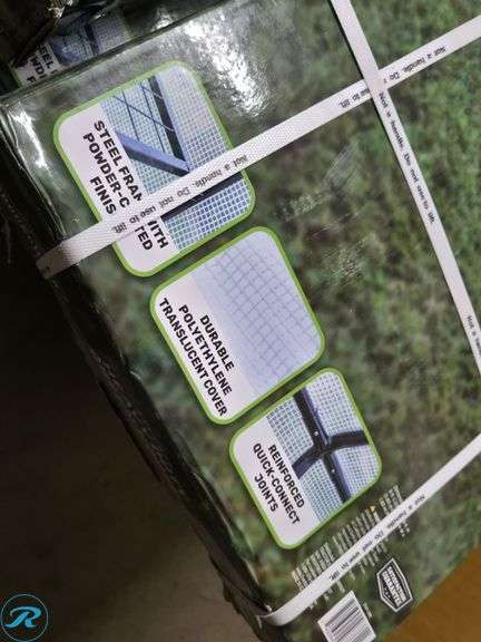 New GroundWork Heavy Duty Green House With Shelf, 6 Ft. x 8 Ft. - Roller Auctions
