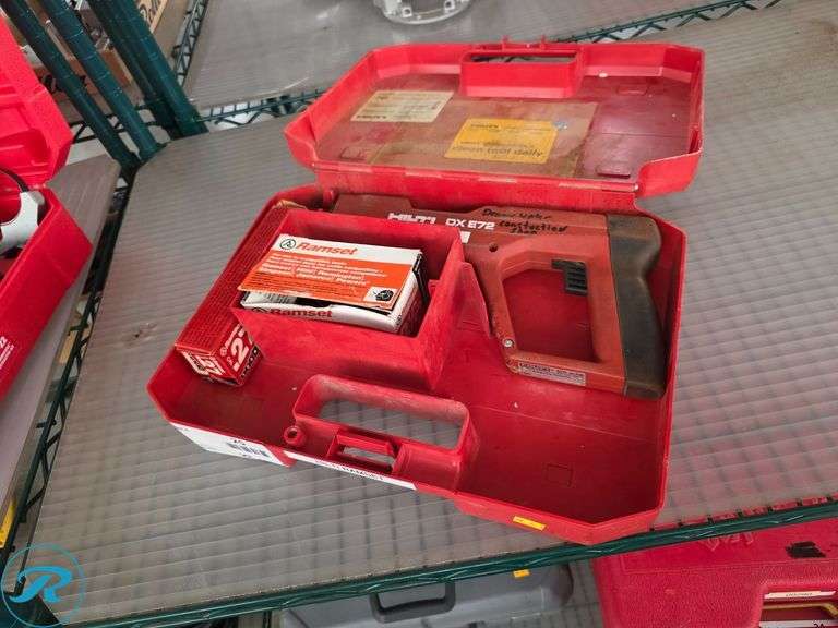 Hilti DX E72 Powder-Actuated Fastening Tool With Ramset .27 Caliber Loads and Concrete Fasteners