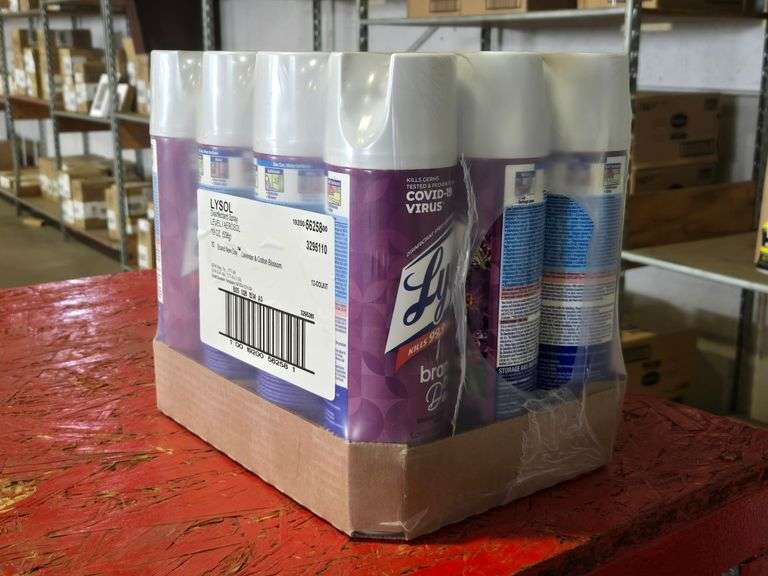 (24) Lysol 56258 Disinfectant Spray Lavender & Cotton Blossom, 19oz