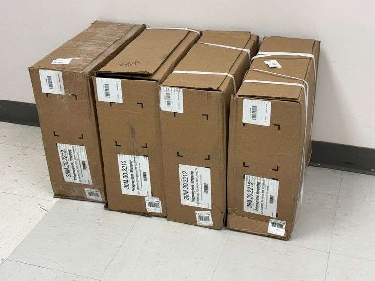 (4) Boxes of Polypropylene Strapping