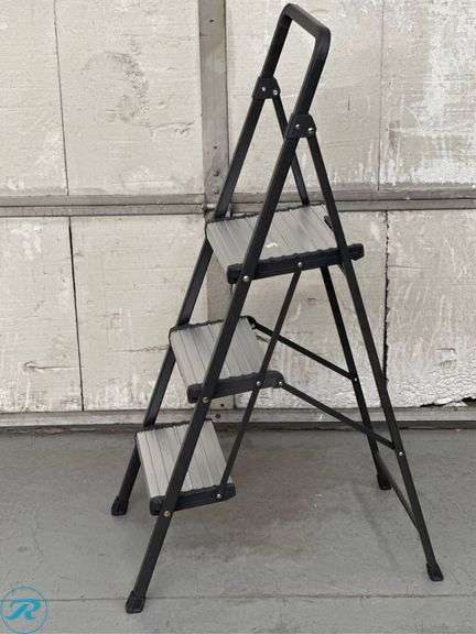 Cosco 3-Step Folding Step Stool, 250 Lbs Load Capacity - Used/Slight Bend