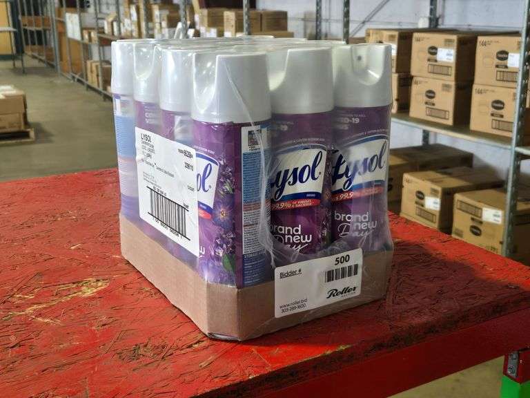 (12) Lysol 56258 Disinfectant Spray Lavender & Cotton Blossom, 19oz