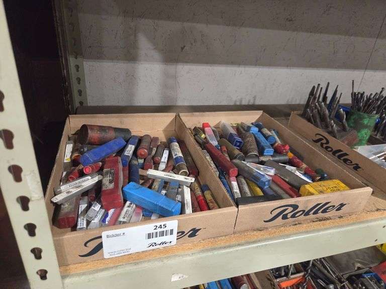 (2) Trays of Assorted Indexable Tool Holders and Inserts in Plastic Cases