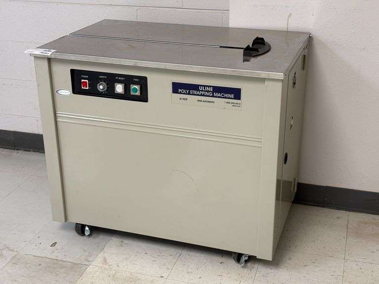 Uline H-959 Poly Strapping Machine, Semi-Automatic, 110V