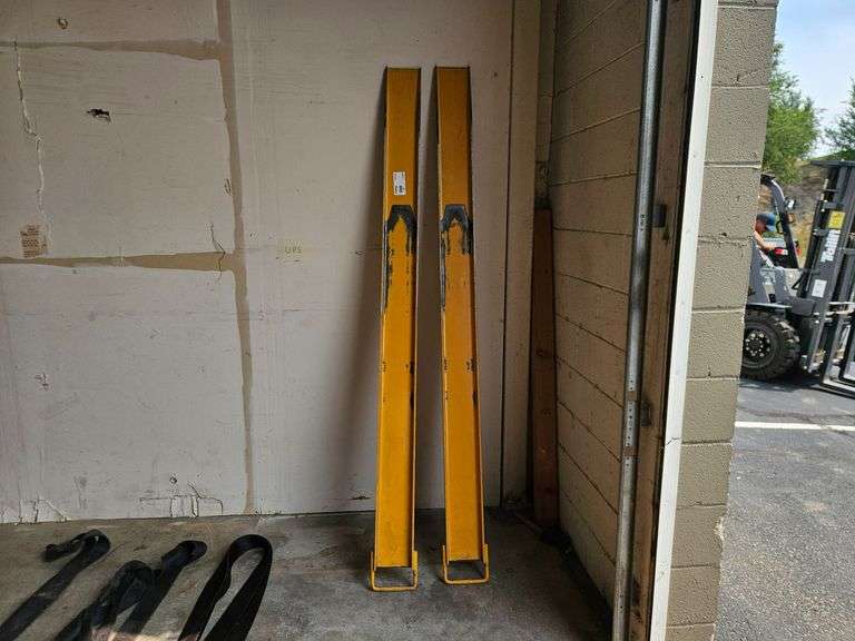 (2) Forklift Fork Extensions