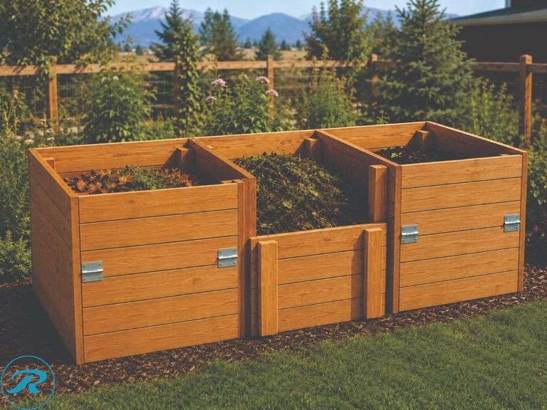 NEW 3'×9'×3'H DIY Heavy-Duty 3-Bay Composting Station DIY Kit – All Materials Included