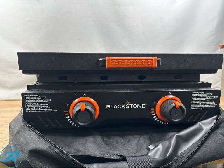 Blackstone 22" Griddle with Hard Cover and Carry Bag Bundle - Used/Burn Marks/Scratches/Marks/Missing Some Hardware/missing Some Attachments
