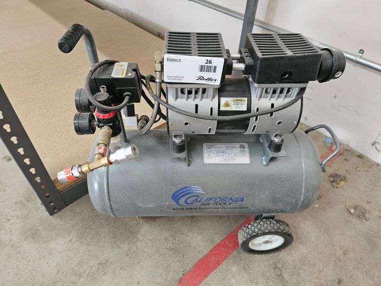 California Air Tools CAT-6310 Ultra Quiet Oil-Free Air Compressor, 6.3 Gallon, 120V