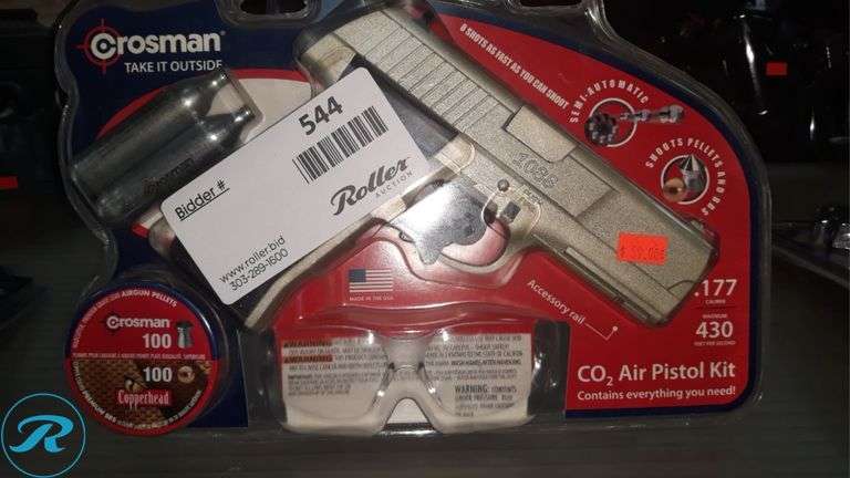 Crosman 1088SBAK CO2 Air Pistol Kit, .177 Caliber, 430 FPS