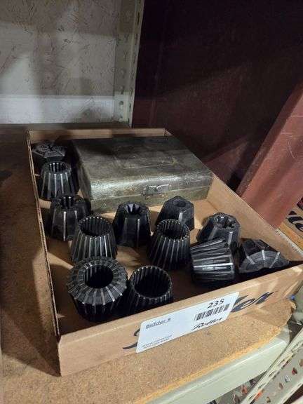 Tray of Rubber-Flex Lathe Collets