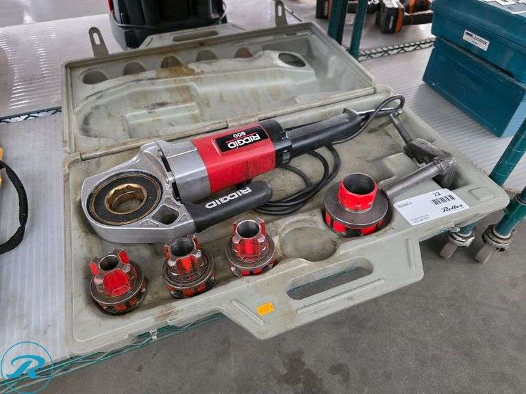 Ridgid 600 Electric Pipe Threader With Die Heads, 115V