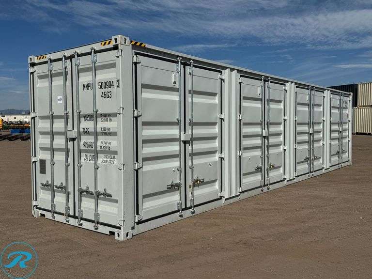 New  2026  40' Steel Storage Container, High Cube,  9' 6" High x 8' Wide