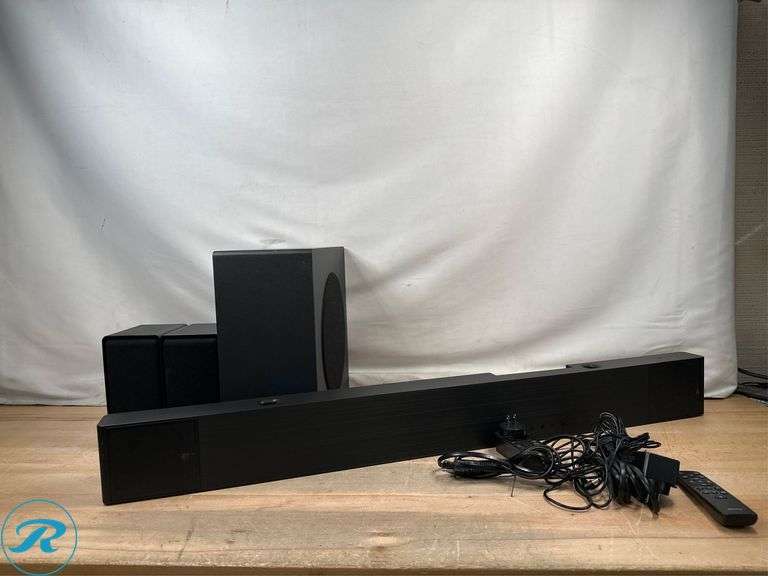 Hisense AX700 5.1.4 Ch Soundbar with Wireless Subwoofer - Used/Tested, Powers on, Connection issues to Bluetooth
