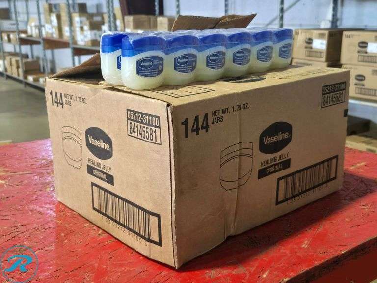 (6) Boxes of (144) Vaseline Healing Jelly Original, Model 05212-31100, 1.75 oz Jars