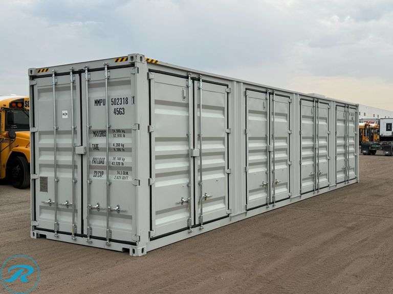 New  2026  40' Steel Storage Container, High Cube,  9' 6" High x 8' Wide
