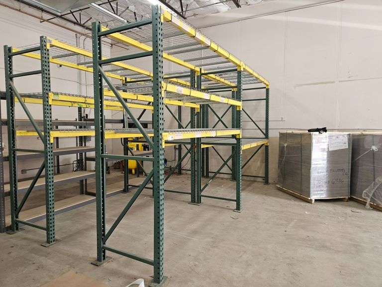 Pallet Racking: (10) 9' x 3' Uprights and (32) 8'1" Crossmembers