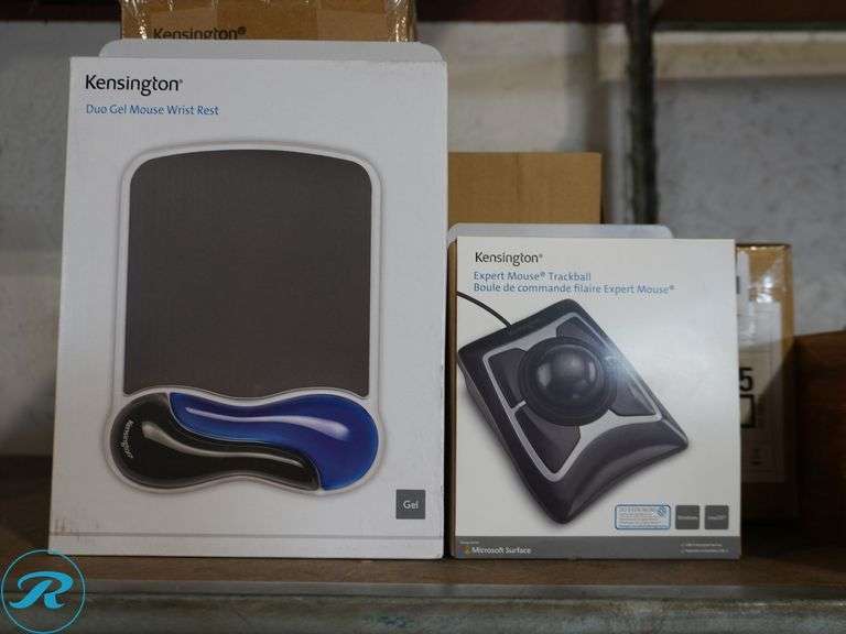 (16) Kensington Duo Gel Mouse Wrist Rest K62401AM, (16) Expert Mouse Trackball K64325