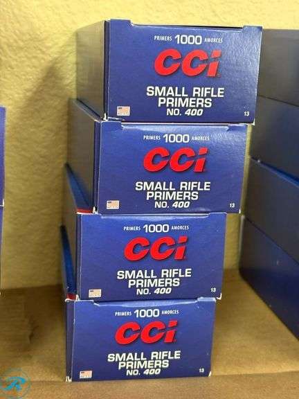 (4) CCI No. 400 Small Rifle Primers, 1000ct