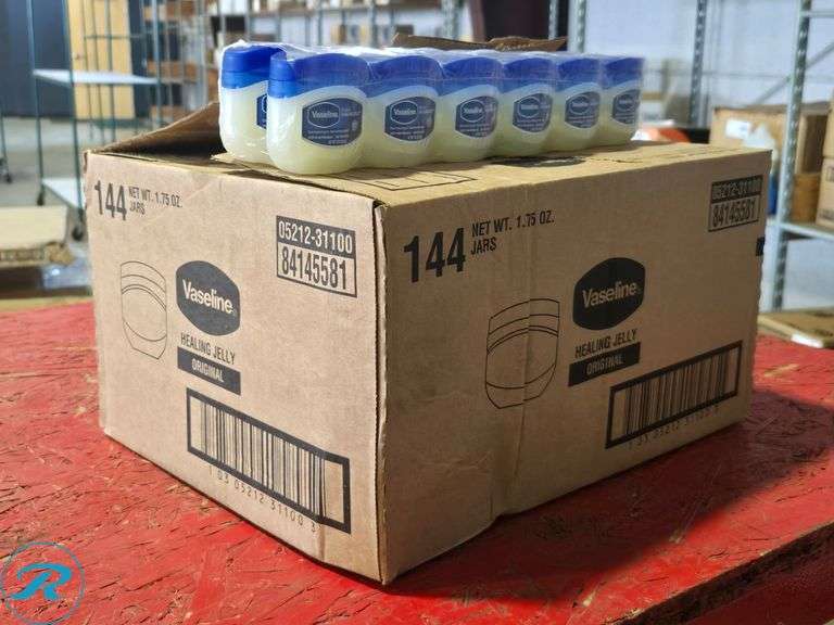(144) Vaseline Healing Jelly Original, Model 05212-31100, 1.75 oz Jars