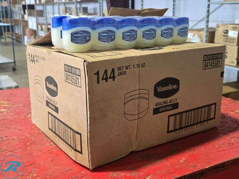 (2) Boxes of (144) Vaseline Healing Jelly Original, Model 05212-31100, 1.75 oz Jars