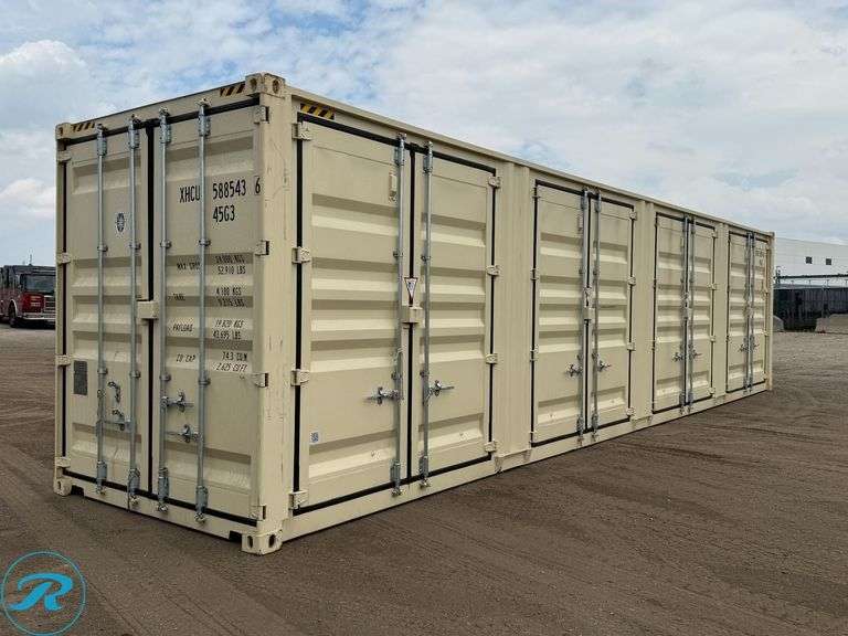 New  2026  40' Steel Storage Container, High Cube,  9'6" High x 8' Wide