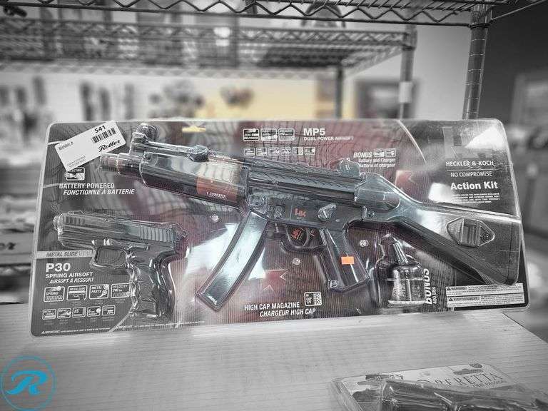 Heckler & Koch MP5 Dual Power Airsoft and P30 Spring Airsoft Action Kit