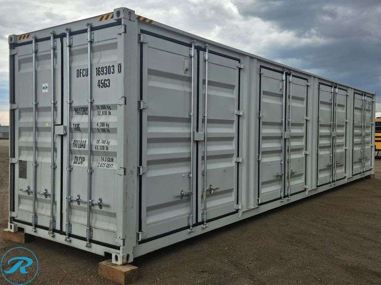 New  2026  40' Steel Storage Container, High Cube,  9' 6" High x 8' Wide