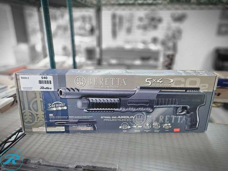 Beretta 5X4 Steel BB Airgun, CO2 Powered, .177 Caliber, 40 Round Capacity