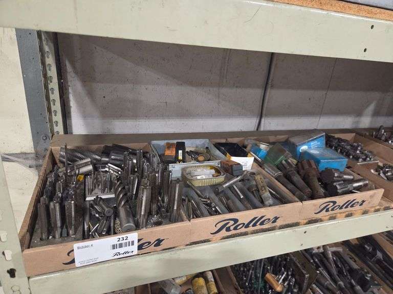 (3) Trays of assorted Metalworking Taps, Reamers, and Besly Cutting Tools
