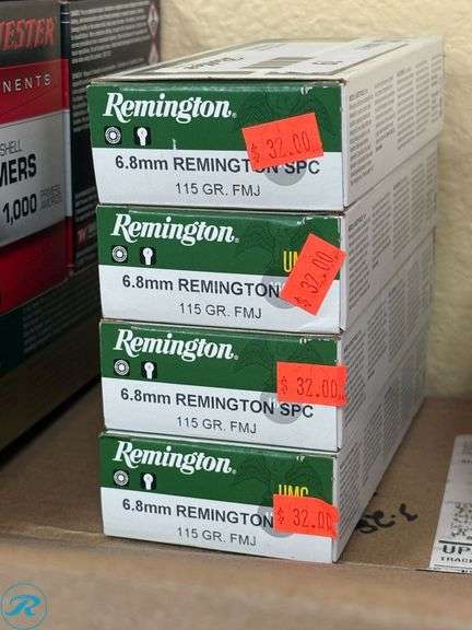 (4) Remington UMC 6.8mm SPC 115 GR. FMJ Centerfire Rifle Ammunition, 20ct