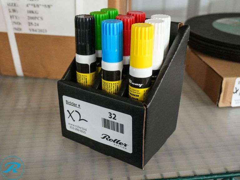(2) New Boxes of (9) Each Forney 70859 Window Marker Assorted Colors Temporary Paint