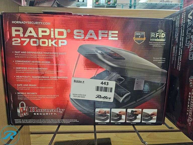 Hornady Rapid Safe 2700KP RFID Touch-Free Access Security Safe