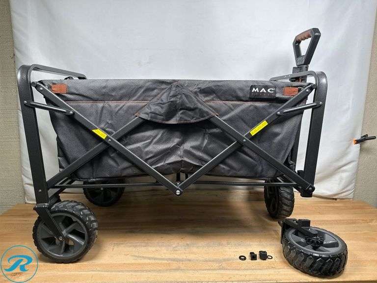 Mac Sports XL Folding Wagon with Brakes - Like New/Wheel Comes Off