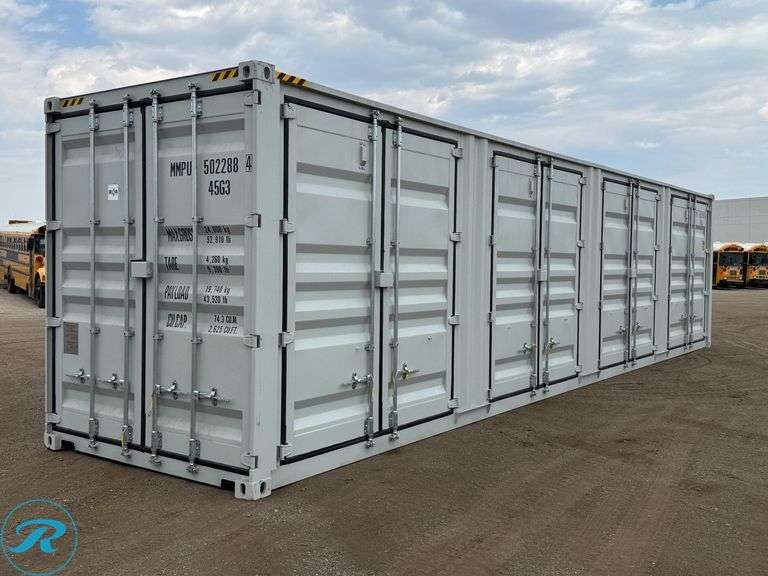 New  2026  40' Steel Storage Container, High Cube,  9' 6" High x 8' Wide