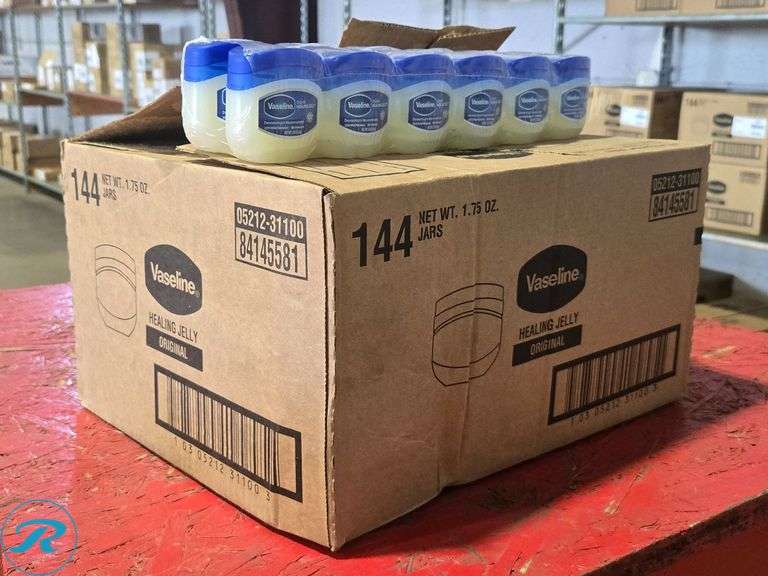 (4) Boxes of (144) Vaseline Healing Jelly Original, Model 05212-31100, 1.75 oz Jars