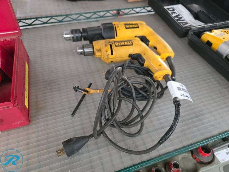 Dewalt DW505 Hammer Drill And D21002 VSR Drill, 120V Electric