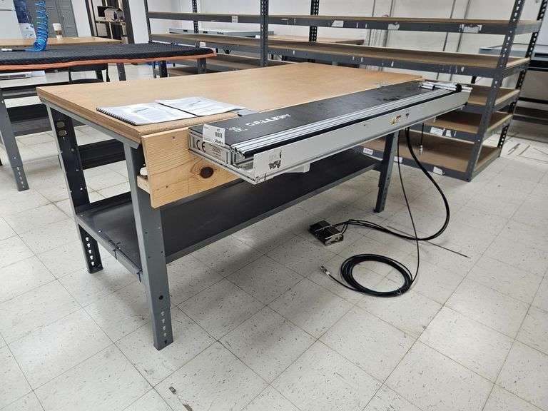 Gallery GS-60 Canvas Stretching Machine With Work Table, 3' x 6'