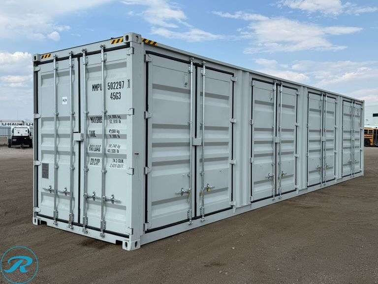 New  2026  40' Steel Storage Container, High Cube,  9' 6" High x 8' Wide