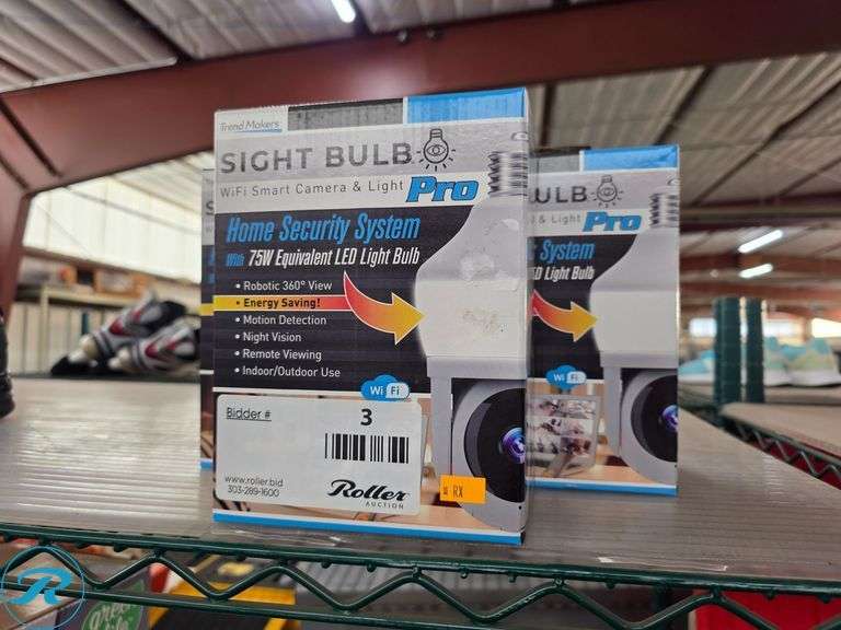 (3) Trend Makers SIGHT BULB PRO WiFi Smart Camera & Light Home Security System 75W Equivalent LED