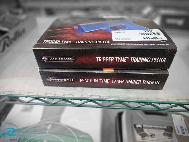 LaserLyte LT-TT Trigger Tyme Training Pistol and TLB-RT Reaction Tyme Laser Trainer Targets