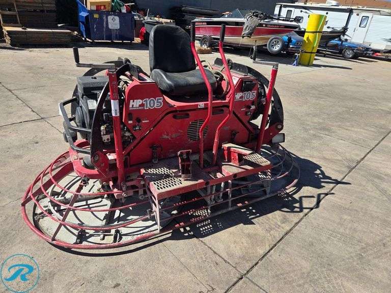 Allen HP105 Ride-On Power Trowel, Kohler Command Pro 26.5 HP Gas