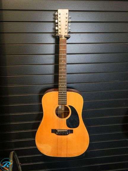 Takamine F-395 12-String Acoustic Guitar With Case (Missing Tuner Screw)