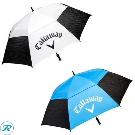 Callaway 62 Inch Auto Open Vented Golf Umbrella, 2 Pack 1819508 - New
