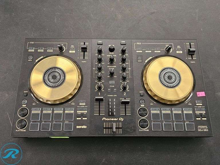 Pioneer DDJ-SB3 Performance DJ Controller with Gold Jog Wheels
