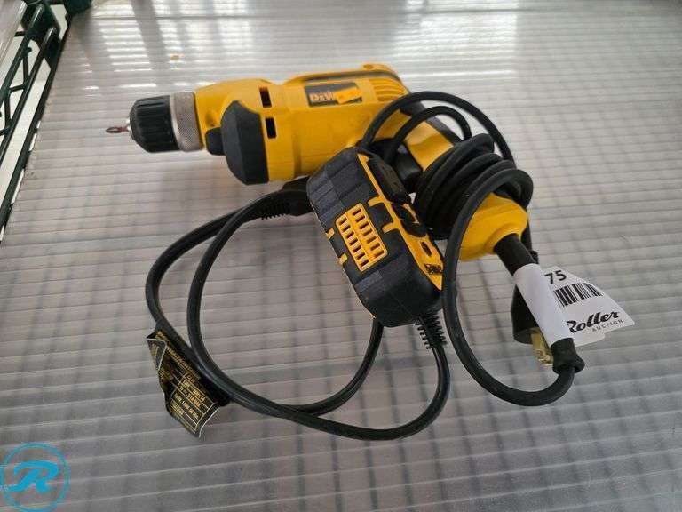 Dewalt DWD110 3/8" VSR Drill With DXAEPI140 Power Inverter, 120V Electric