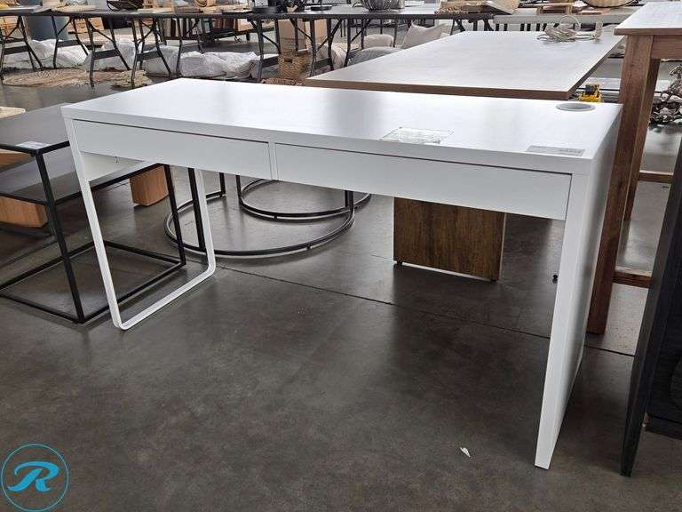 Desk With Two Drawers, 56" x 20"