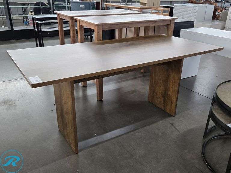Table With Panel Legs, 68" x 32-1/2"