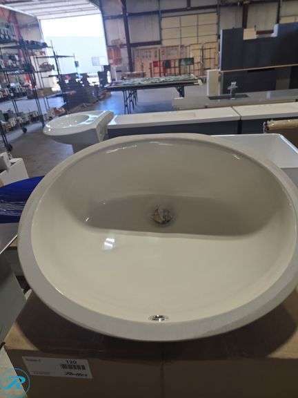 Bathroom Sink Model 201 Biscuit Color Ceramic Oval Undermount Bowl
